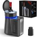 Newise Wine Chiller & Temperature Keeper for Standard 750ml Bottles, Electric Chiller Maintains Perfect Temp, Low-Noise, Christmas Gift Set for Wine Lovers