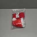 Christmas Dog Hat Costume for Large Medium Dog Warm Winter Dog Hat Neck Ear Warmer Headband Protector for Golden Retriever Labrador(Small, Red)