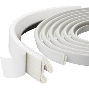 1 Pack*19.6 Ft Self-Adhesive V Shape Foam Window Weather Stripping Door Seal Insulation Strip for Winter, Soundproof Exterior Front Frame Gap Filler, Draft Stopper Tape Noise Light Blocker (White)