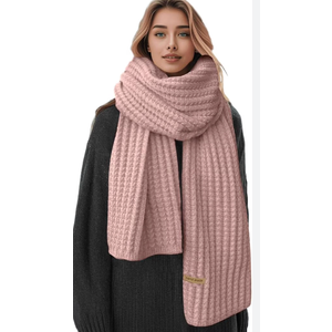 Winter Chunky Knit Scarfs Women's Thick Warm Knit Scarves Soft Long Chunky Knitted Scarf for Outddor Men & Women (6910in)