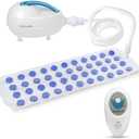 SereneLife Bubble Bath Mat, Bathtub Mat with Air Massage and Remote Control, Waterproof, Non-Slip, Adjustable Bubble Intensity, Aroma Diffuser, 47x14.2 Inch Full Body Spa Massager