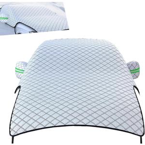 Car Snow Cover, Foldable Thickened Windproof, Rainproof and Snowproof Windshield Cover, Suitable for All Seasons Half Car Covers, Universal for Cars Suvs (Silver #2) (1 PC)