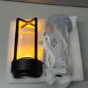 Portable Metal Table Lamp for Indoor/Outdoor ,Rechargeable Cordless LED Lamp, 3-Colour Infinitely Dimming Battery Powered Small Desk Lamp, Restaurant/Bedroom/Bar/Coffee/Camping Light (Black Set of 2)