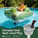 GIGIGO Motorized Pool Float for Adults, Rechargeable Electric Lounger, 51"×39"×22"