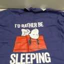 Peanuts - Snoopy Still Sleeping T-Shirt, XL, Navy Blue 