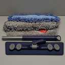 Microfiber Mops for Floor Cleaning - Dust Mop for Hardwood Floors with 55 Adjustable Handle 3 Thickened Washable Pads - Wet Dry Mopping for Pet Hairs Walls Tile Wood Laminate Home Kitchen