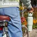 Hydro Flask Travel Water Bottle - Insulated Stainless Steel - Wide Straw Lid, Non Spill, Leakproof in 32 Oz Coconut Cream