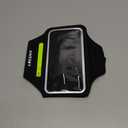 Running Armband with Earphone Bag Cell Phone Armband for iPhone 16 15 Pro 14 Plus 13 11 XR XS, Galaxy S24/S10 Water Resistant Sports Phone Holder Case & Zipper Slot Car Key Holder for 6.9 inch Phone