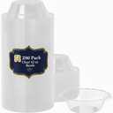 R-kay 200 Pack Clear Plastic Bowls - Microwavable Clear Bowls - Strong Heavy Duty And Sturdy Clear Disposable Plastic Bowls