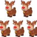 ARTIBETTER 15 Pcs Christmas Decor Christmas Miniature Deer Figurines Holiday Reindeer Figurines Elk Desktop Adornment Mini Deer Decorations Cartoon Crafts