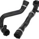 17127510952 11531436408 Upper & Lower Radiator Coolant Hose Kit Compatible with BMW 323Ci 325Ci 325i 325xi 328Ci 328i 330Ci 330i 330xi 1999-2006