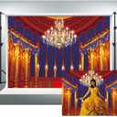 Ballroom Backdrop for Photography Beast's Palace Background for Girl Princess Belle Party 7x5ft Magnificent Castle Background Christmas Decor Photo Backdrops Photo Booth Studio Props ZYVV0673