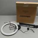 UBeesize 12'' Selfie Ring Light with 62 Tripod Stand for Video Recording, Live Streaming(YouTube, Instagram, TIK Tok), Compatible with Phones, Cameras and Webcams (Black)