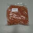 EOBOH 24PCS Bead Necklace, Orange Bead Necklaces Party Favors, 33" Mardi Gras Necklaces, Festival Parade Throw Accessories for Mardi Gras Halloween Wedding Celebrations Decorations