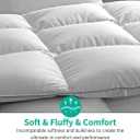 APSMILE Down Feather Fibers Comforter King Size-All Season Duvet Insert
750FP Fluffy Hotel Blanket,400TC Noiseless Fabric,8 Corner Loops,DOWNPASS Certified.Machine Washable White Bedding,106x90