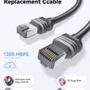Starlink Gen 3 Cable 100 FT Waterproof & Durable Ethernet Extension Cord, Replacement Accessory for Router, Indoor/Outdoor Use