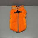 Lelepet Dog Coat Warm Dog Winter Coat Waterproof Dogs Jacket with Harness Built in Reflective Pet Fleece Vest Zip-Up Cold Weather Coats for Dogs Turtleneck Windproof Blaze, Orange, L