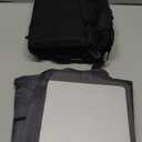 ZIOZERTT Cleaning Caddy,Cleaning Bag for Housekeepers,Cleaning Supplies Organizer with Handle, Black (Medium)