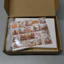 Motiskyy 80 Sets Fall Thanksgiving Cards with Envelopes and 4 Sheets Stickers Religious Christmas Christian Scriptures Autumn Holidays Exchange Greeting Cards for Lovers Friends Family Gifts