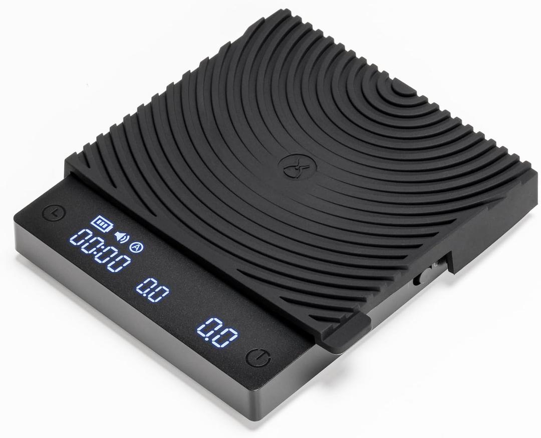 TIMEMORE Basic Mini Coffee Scale, Multifunction Electronic Espresso Scale, Weigh Digital Drip Cone Scale with Timer, Ultra Thin and LightMini Digital Food Kitchen Scale for Baking, Cooking (Black Mirror mini, Black)