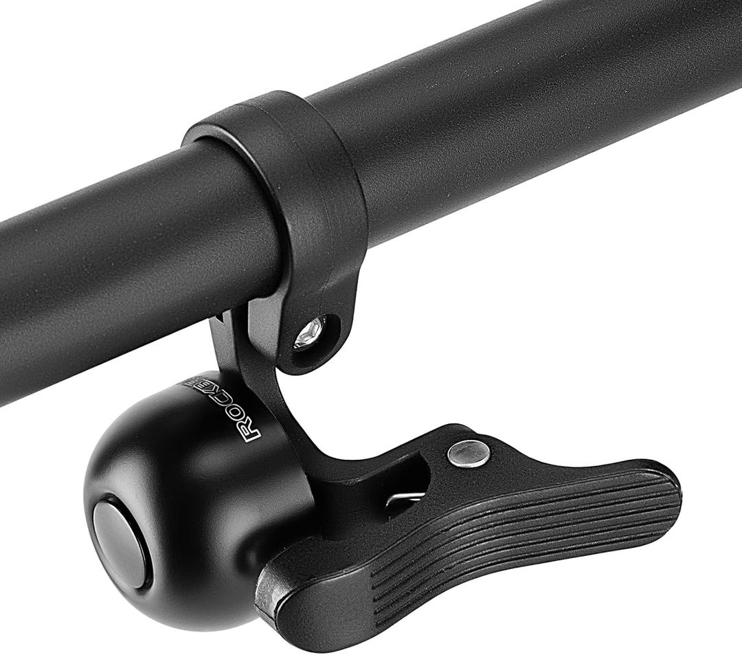 ROCKBROS Bike Bell, Copper Alloy Sturdy Bicycle Bell with Clear& Long Sound, Bike Ring Bell for Handlebars Adults More Than 100 dB