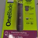 Philips Norelco OneBlade Pro 360 Face + Body Electric Shaver, Beard Trimmer and Groomer, with 360 Blade Technology, 14-Length Precision Comb, Body Kit, Soft Pouch, Model QP6542/70 (Black/Lime Green)