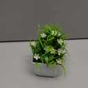 Der Rose 4 Pack Small Fake Plants Mini Artificial Faux Plants Indoor with Flowers Spring Decorations for Home Room Farmhouse Desk House Bathroom Decor