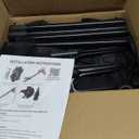 TW SHINE Halloween Witch Decorations Outdoor, 5 FT Set of 3 Holding Hands Witches Stakes with Glowing Face, Lighted Halloween Decor for Party Yard Lawn Porch Garden Haunted House Props (Black)