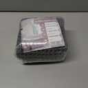 tchdio Waffle Bath Mat Rug, Super Absorbent Non Slip Bath Mats for Bathroom Mat Ultra Soft Bathmat Machine Washable Bathroom Rugs with Tassels, Bath Rugs Beside Tub, 17" x 24" (Dark Grey)