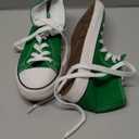 Womens High Top Canvas Sneakers, Lace up Fashion Tennis Shoes for Women Casual Classic Walking Shoe for Everyday Wear Green 11