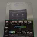 Titanium Cutting Boards for Kitchen, 100% Pure Titanium Cutting Boards Double Sided Non Toxic Cutting Board, Hygiene Durable Dishwasher Safe 10.36.3"