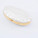 Vacation Style Mermaid Series White Faux Pearl Effect Hard Shell Bag, New Wedding Bride Dress Accessory, Wedding Banquet, Party, Event