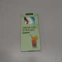 Senneny Set of 6 Silicone Drinking Straws for 30oz and 20oz - Reusable Silicone Straws BPA Free Extra Long with Cleaning Brushes- 6 Bent- 8mm diameter