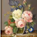 Artmaple Paint by Number for Adults Beginner Students,Ideal Gift Choice for Birthday or Any Festival, DIY Acrylic Painting Kit for Hoom Decor Canvas ONLY (A Bunch of Flowers 16x20-Stretched)