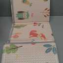 Baby Play Mat, 50 x 50 Inch Play Mat Perfect for Use Baby Playpen, Foldable Baby Foam Playmat for Floor, Portable Waterproof Activity PlayMats for Babies, Infants and Toddlers (Beige)