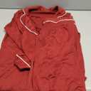 Ekouaer Womens Pajamas Set 2 Piece Button Down Pjs Soft Long Sleeve Top and Pants Sleepwear Set Lounge Sets (Medium, Wine Red)