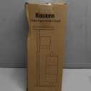 Kitsure Toilet Paper Holder Free Standing  Rustproof Metal Toilet Paper Stand for 4 Rolls with Anti-Slip Base and Shelf for Phone & Small Items, Bathroom Organizers and Storage, Medium, Black (Medium - 1 Pack)