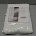 White Waffle Weave Shower Curtain, Heavyweight 100% Cotton Fabric, Luxury Hotel Spa Quality, 72 x 72