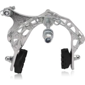 Bike Brake Caliper, Aluminum Alloy Bike Brake Caliper Universal Front and Rear Bike Brake Cycling Accessory for Bikes, Motorcycles (Silver)
