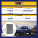 CF10134 Cabin Air Filter for Honda Accord Civic CR-V Pilot Odyssey Ridgeline for Acura MDX RDX TL ILX Cabin Filter Replacement with Activated Carbon Replace CP134 80219-SHJ-A01, 1 Pack