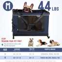 30" Collapsible Rolling Dog Crate for Medium Dogs