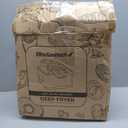 Elite Gourmet EDF-401T Electric 4.5 Qt. / 17 Cup Immersion Deep Fryer 3-Baskets, 1700-Watt, Timer Control Adjustable Temperature, Lid with Viewing Window and Odor Free Filter (Stainless Steel and Black)