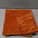 decorUhome Spring Couch Throw Pillow Covers 18x18 Set of 2, Decorative Soft Velvet Neutral Chenille Pillow Covers with Elegant Design for Sofa Bed Living Room Home Decor, Rust