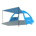 Gorich Beach Tent with Canopy - Easy Setup 3-4/5-6/7-8 Person Portable Sun Shelter, UPF 50+ UV Protection Sun Shade, Lightweight & Compact Beach Cabana for Family Travel