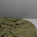 Bedsure Cooling Cotton Waffle King Size Blanket - Lightweight Breathable Summer Blanket of Rayon Derived from Bamboo for Hot Sleepers, Luxury Throws for Bed, Couch and Sofa, Green, 90x90 Inches