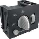 Headlight Switch Compatible with 95-98 Chevy GMC Vehicles C1500 C2500 C3500 K1500 K2500 K3500 Express1500 2500 3500 Headlamp Instrument Panel Dimmer and Dome Lamp Switch Replaces 93443101 D1523H