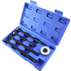 Harmonic Balancer Installer Tool Set, 5PCS Long Reach Crankshaft Pulley Removal Tool Pulley Puller Kit