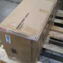 Nathan James Gracie Modern Counter Height Bar Stool with Back, Counter Stool Upholstered Chair with Natural Flax White Fabric and Brushed Wooden Legs, Natural Flax/Brown, Set of 2 (Medium Brown/Beige)