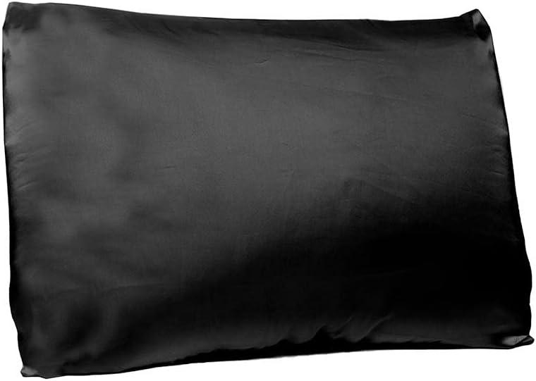Pillow Case Double-Sided Mulberry Silk Pillowcase for Hair and Skin, King Size, Black