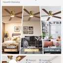 Fanbulous 60 inch ceiling fan with light, Low Profile Ceiling Fan with Light, App&Remote Control, Dimmable LED Light, Flush Mount Ceiling Fan for Indoor Bedroom Living Room, Qiuet DC Motor
